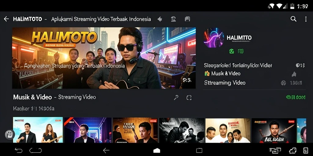 Tampilan antarmuka HALIMTOTO yang menarik dan user-friendly.