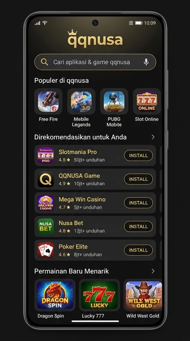 Tampilan katalog aplikasi qqnusa