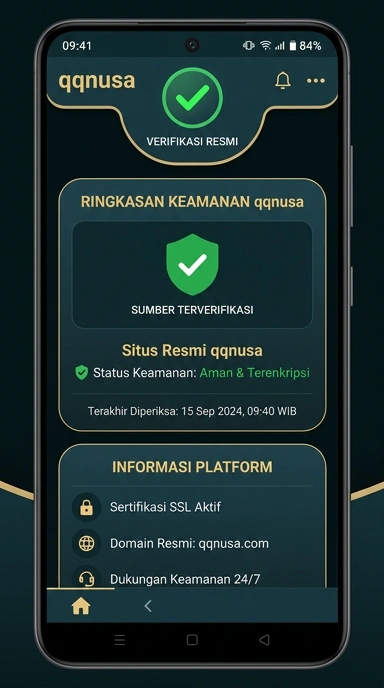 Tampilan kanal resmi qqnusa